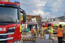 Crews were at the scene in High Road for almost three hours