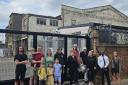 Campaigners opposed to the demolition of the Firmback Works building in Hackney