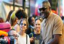 Idris Elba signing a autograph at a special screening of Beast at the Hackney Picturehouse. Picture date: Wednesday August 24, 2022