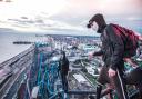 Rikke Brewer, 18, climbed to the top of the tallest rollercoaster in the UK at Blackpool Pleasure Beach on July 22 for a video for his YouTube channel