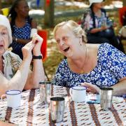 Hackney residents enjoy a community feast near Made In Hackney\'s base at Clapton Common