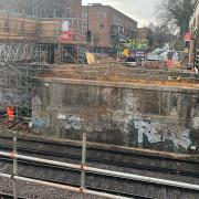 Engineers are preparing to lift the new bridge in place this weekend