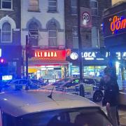 Picture from scene of incident in Dalston