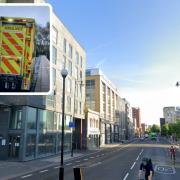 A man was seriously injured after being trapped under a bus in Dalston Kingsland