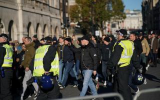 Several incidents of violent clashes with far right groups were reported by police during the day