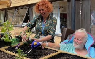 Therapy gardening at Homerton Hospital