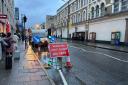 A pipe on Amhurst Road burst on Tuesday evening (December 13)