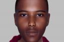 Police have launched an E-fit of a suspect after a woman was sexually assaulted in Merton