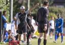 Sporting Bengal United manager Imrul Gazi issues instructions from the touchline (pic: Sporting Bengal United).