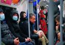 Commuters during rush hour on the Jubilee Line in central London, the day after Mayor of London Sadiq Khan declared a major incident amid 