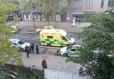 Police at Stamford Hill after a shooting