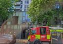 Fire crews tackled a blaze on the fourth floor of a 22-storey block of flats in Spitalfields