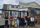 Campaigners opposed to the demolition of the Firmback Works building in Hackney