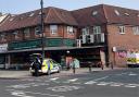 Police at Elif Food Centre on Upper Clapton Road