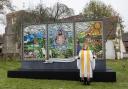 The billboard-style installation was unveiled by the Rev. Kate Bottley