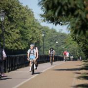 A file picture of cyclists commuting to work through Hyde Park  Picture: PA images