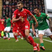 Aaron Drinan of Leyton Orient during Leyton Orient vs Ebbsfleet United, Emirates FA Cup Football at The Breyer Group Stadium on 6th November 2021