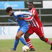 Jay Knight (left) recently signed for Essex Senior League side Sporting Bengal United (pic: George Phillipou/TGS Photo).