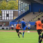 Tower Hamlets in action at Mile End Stadium (pic Tim Edwards)