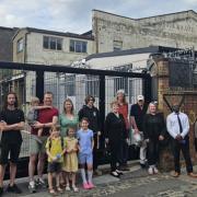 Campaigners opposed to the demolition of the Firmback Works building in Hackney