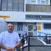 David Coleman says disrepair at Fellows Court presents a fire risk