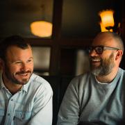 The Marksman pub in Hackney has been named one of Britain’s cosiest boozers. Owners Jon Rotheram (left) and Tom Harris (right)