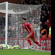 Sonny Perkins put Leyton Orient ahead against Blackpool in League One. Picture: TGS PHOTO