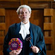 Quality Street in new paper tubs , with Judge Rob Rinder