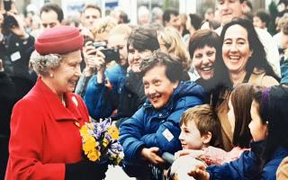 The Queen visits New Kingshold in Hackney in 1990