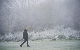 Snow has fallen across London as temperatures plummeted below 0 degrees overnight