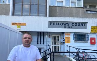 David Coleman says disrepair at Fellows Court presents a fire risk