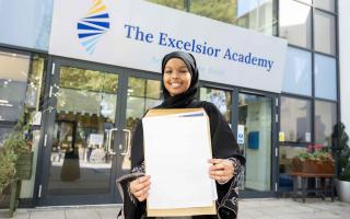 Samira Hersi achieved top grades despite a fire devastating her family home