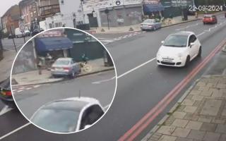 The crash happened in Upper Clapton Road yesterday (September 23)