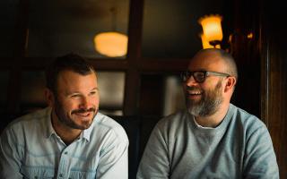 The Marksman pub in Hackney has been named one of Britain’s cosiest boozers. Owners Jon Rotheram (left) and Tom Harris (right)