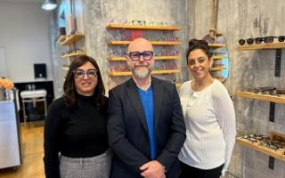 Meeta, Greg and Natalie - long serving staff at Observatory the Optician in Muswell Hill